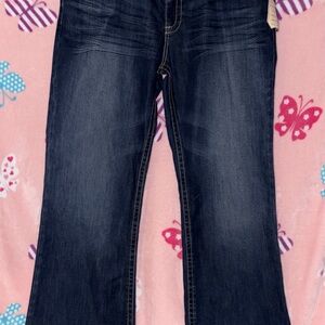 BKE Women's Deep Blue Boot Cut Jeans